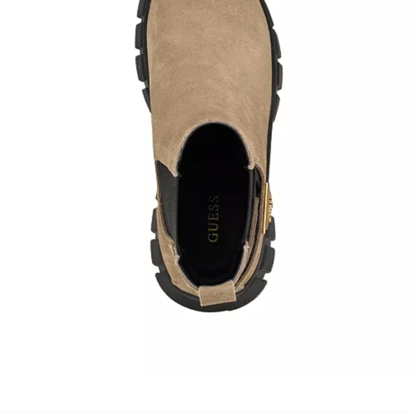 Guess Tan Ankle Boots with Black Sole - Picture 4 of 10